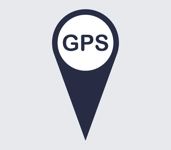 Εικονίδιο GPS απεικονίζεται σε λευκό φόντο — Διανυσματικό Αρχείο
