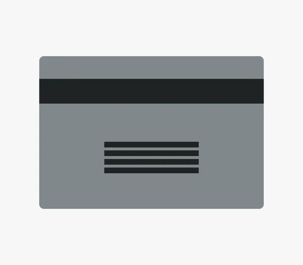Icono ilustrado tarjeta bancaria — Vector de stock