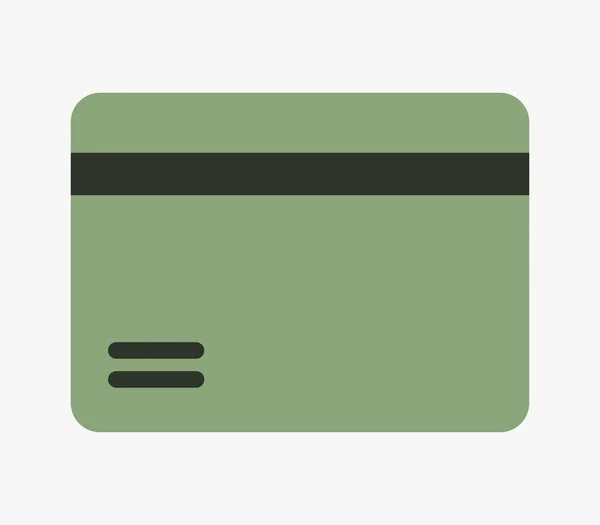 Icono ilustrado tarjeta bancaria — Vector de stock