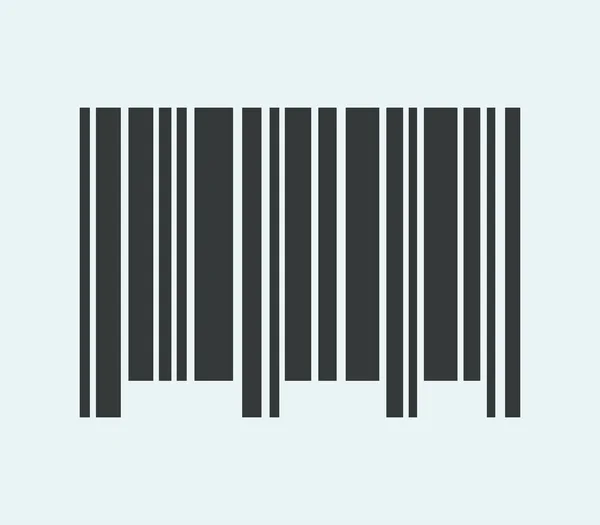 Kod kreskowy ikony ilustrowany na białym tle — Wektor stockowy