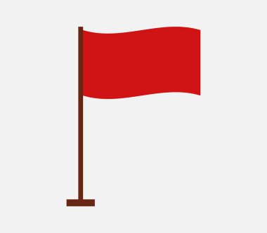 Beyaz bir arka plan üzerinde gösterilen bayrak simgesi