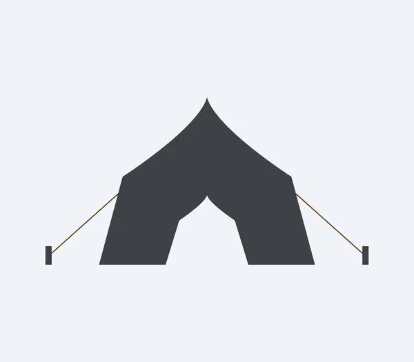 白い背景に示すアイコン テント — ストックベクタ