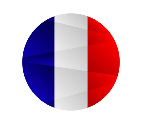 法国国旗说明在白色背景上 — 图库矢量图片