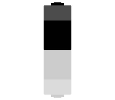 pil simgesinin beyaz bir arka plan resimli