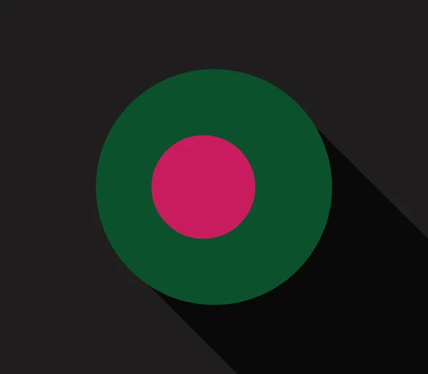 Флаг Бангладеш на белом фоне — стоковый вектор