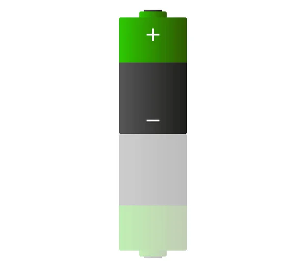 Batterijpictogram geïllustreerd op een witte achtergrond — Stockvector