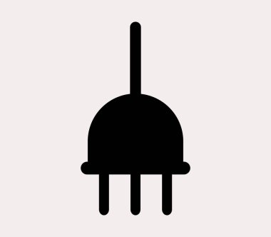 Beyaz bir arka plan üzerinde gösterilen simge güç Tak