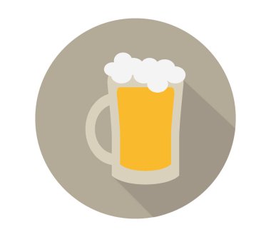 bardak bira resimli beyaz arka plan üzerinde