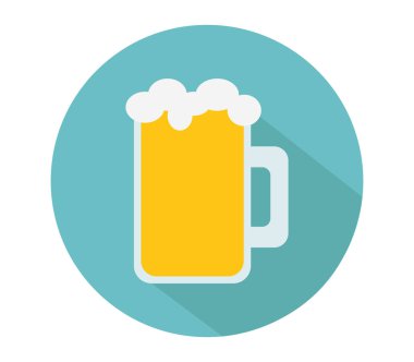 bardak bira resimli beyaz arka plan üzerinde