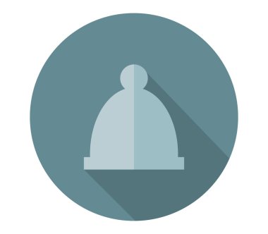 simge resimli kış kap beyaz arka plan üzerinde