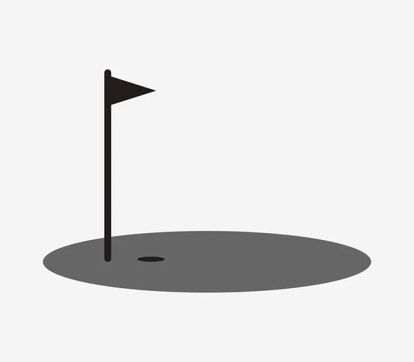 Golf pictogram geïllustreerd op een witte achtergrond — Stockvector