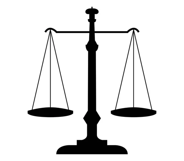 Ícone de equilíbrio ilustrado sobre um fundo branco — Vetor de Stock