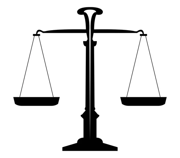 Ícone de equilíbrio ilustrado sobre um fundo branco — Vetor de Stock