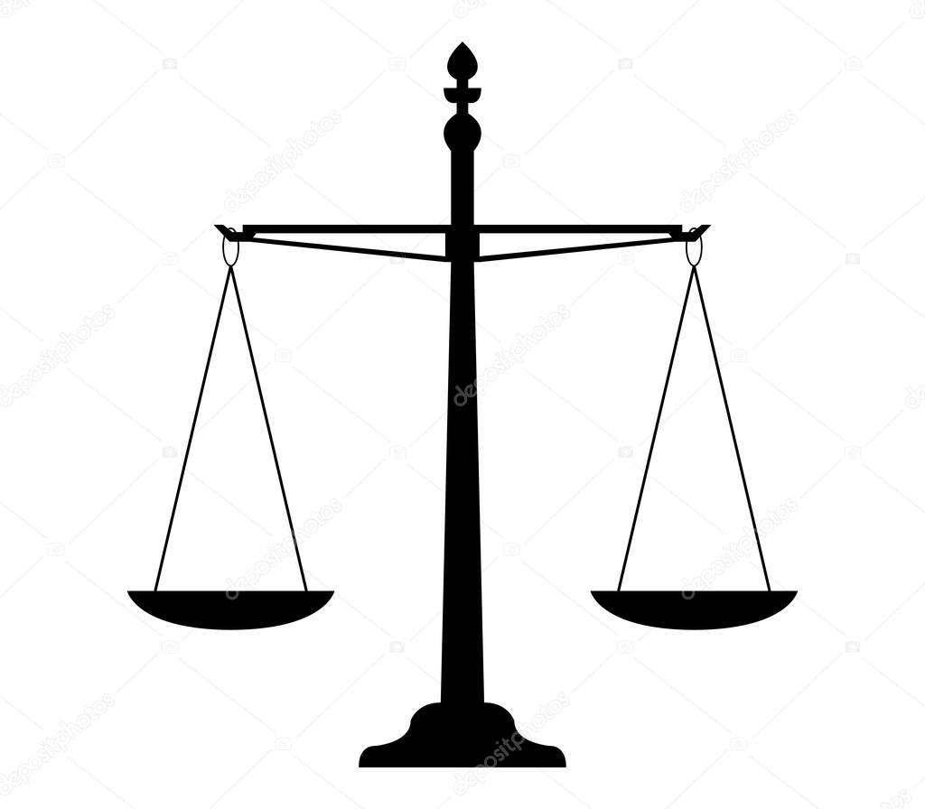 Balance icon illustrated on a white background