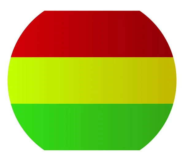 Vlajka Bolívie na bílém pozadí — Stockový vektor