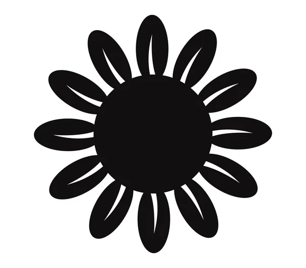 Virág ikon illusztrálja egy fehér háttér — Stock Vector