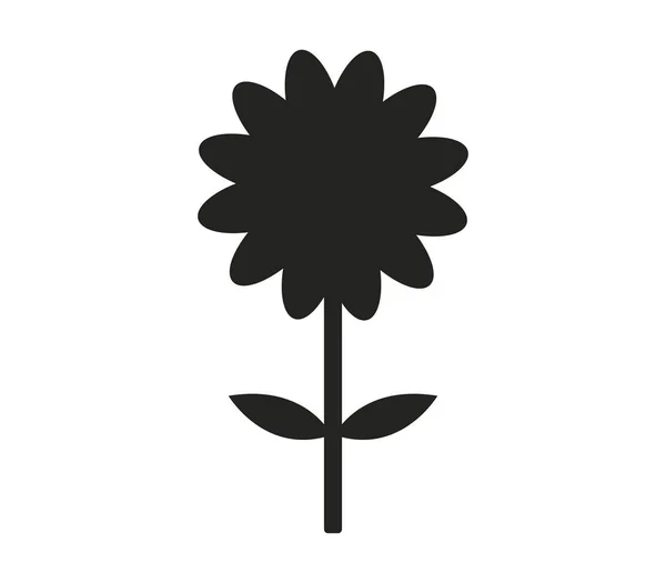 Ícone de flor ilustrado em um fundo branco —  Vetores de Stock