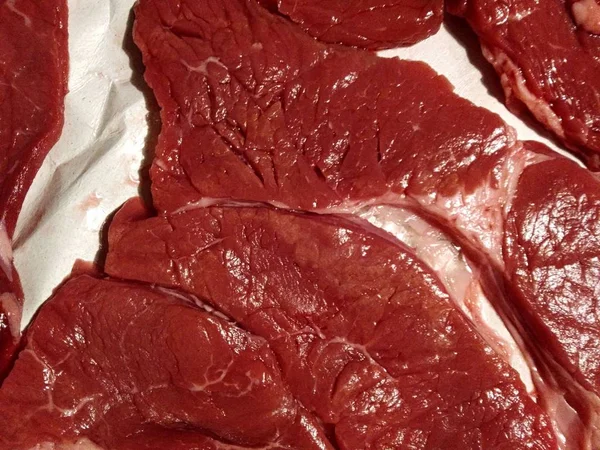 Textura de carne para comer na cozinha — Fotografia de Stock