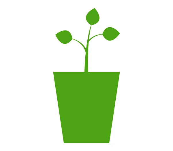 Pot a növény ikon — Stock Vector
