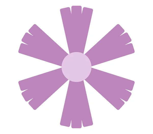 Blomma ikonen illustreras på en vit bakgrund — Stock vektor