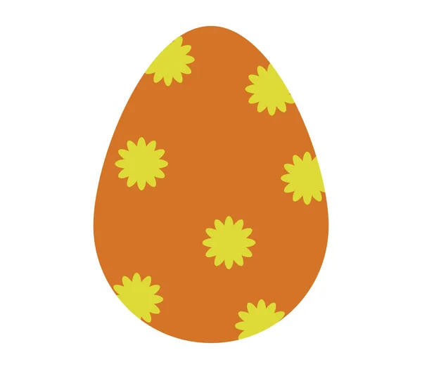 Oeuf de Pâques icône illustrée sur un fond blanc — Image vectorielle