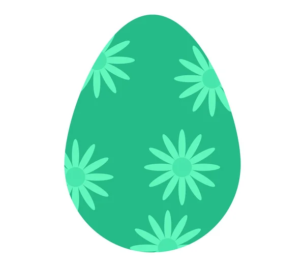 Icono de huevo de Pascua ilustrado sobre un fondo blanco — Vector de stock