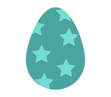 Paskalya yortusu yumurta beyaz bir arka plan üzerinde resimli