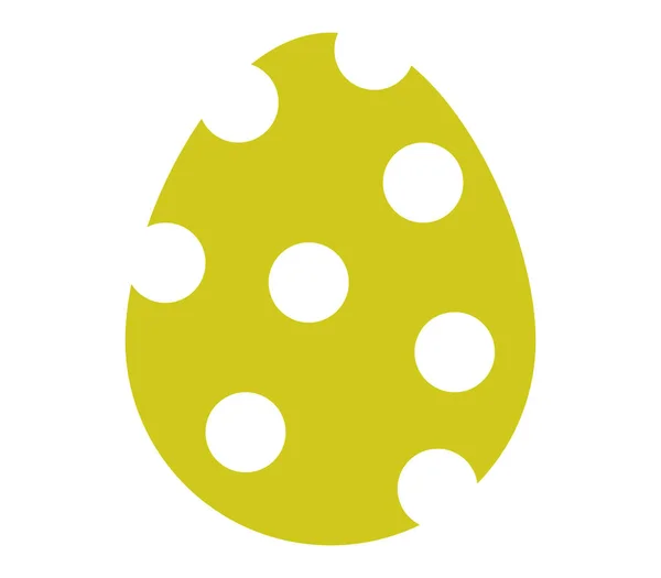 Пасхальное яйцо на белом фоне — стоковый вектор