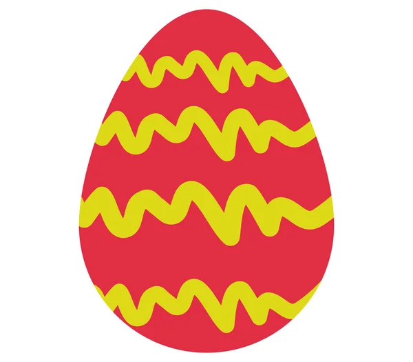 Easter egg ilustrowany na białym tle — Wektor stockowy