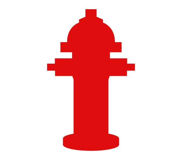 Hydranten-Symbol auf weißem Hintergrund — Stockvektor