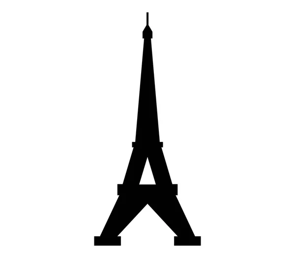 Icono ilustrado Torre Eiffel — Archivo Imágenes Vectoriales