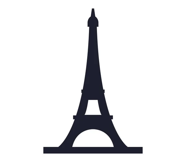 Icono ilustrado Torre Eiffel — Archivo Imágenes Vectoriales