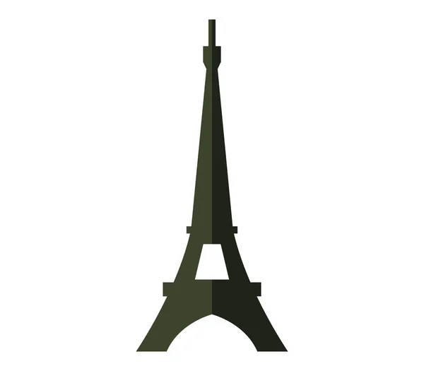 Icono ilustrado Torre Eiffel — Archivo Imágenes Vectoriales