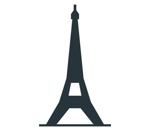 Icono ilustrado Torre Eiffel — Archivo Imágenes Vectoriales