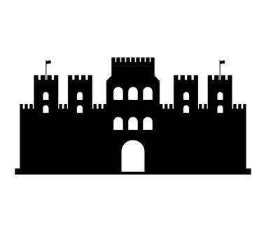 Beyaz bir arka plan üzerinde gösterilen simge Kalesi