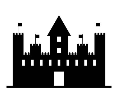 Beyaz bir arka plan üzerinde gösterilen simge Kalesi