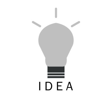 Beyaz bir arka plan üzerinde gösterilen simge fikir