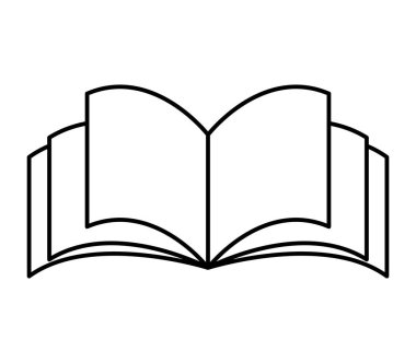 Resimli kitap simgesi beyaz arka plan üzerinde