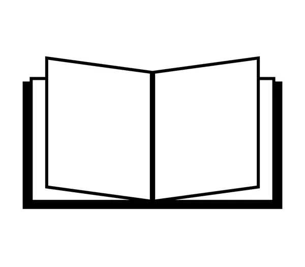 Icono del libro ilustrado sobre fondo blanco — Vector de stock