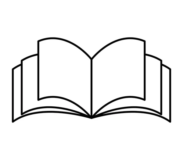 Ikona ilustrované knihy na bílém pozadí — Stockový vektor