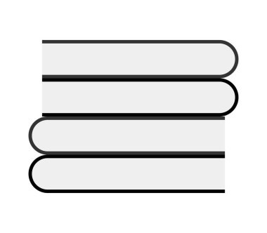 simgesi beyaz zemin üzerine kitaplar resimli