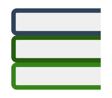 simgesi beyaz zemin üzerine kitaplar resimli