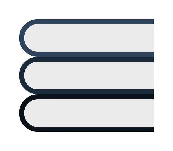 Icona libri illustrati su sfondo bianco — Vettoriale Stock