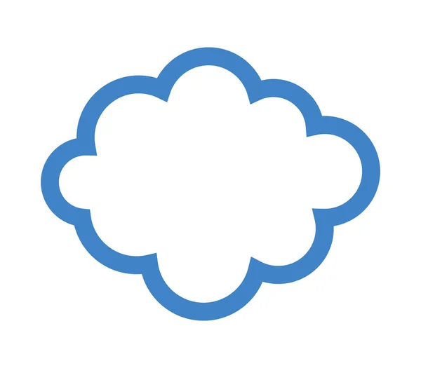 Ikona cloudu na bílém pozadí — Stockový vektor