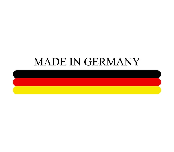 Ícone fabricado na Alemanha —  Vetores de Stock