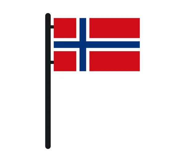 Icon flag of norway — Stock Vector