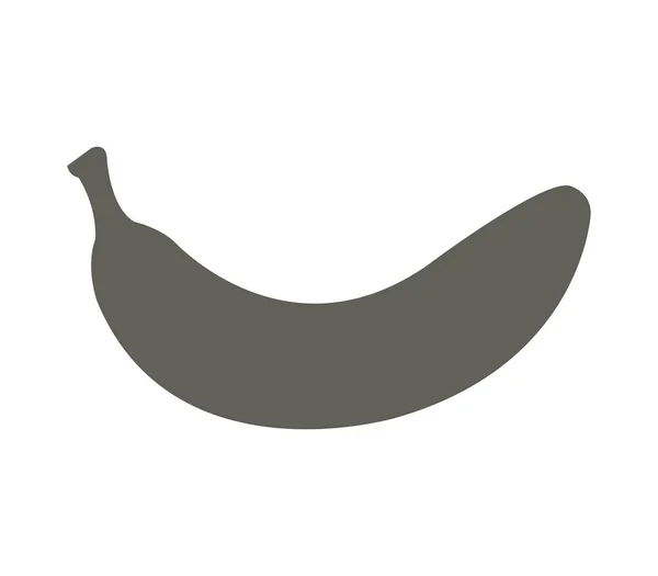 Icono plátano ilustrado sobre fondo blanco — Vector de stock
