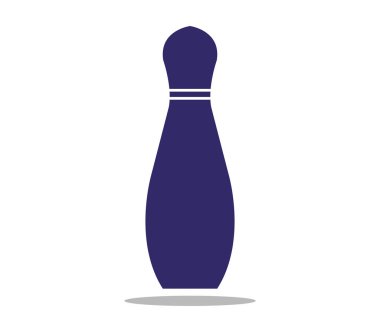 PIN bowling simgesi beyaz bir arka plan üzerinde resimli