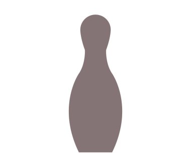 PIN bowling simgesi beyaz bir arka plan üzerinde resimli