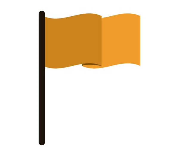 Icono de la bandera ilustrado sobre un fondo blanco — Vector de stock